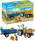 Playmobil Harvester Tractor with Trailer - Durable Farm Playset