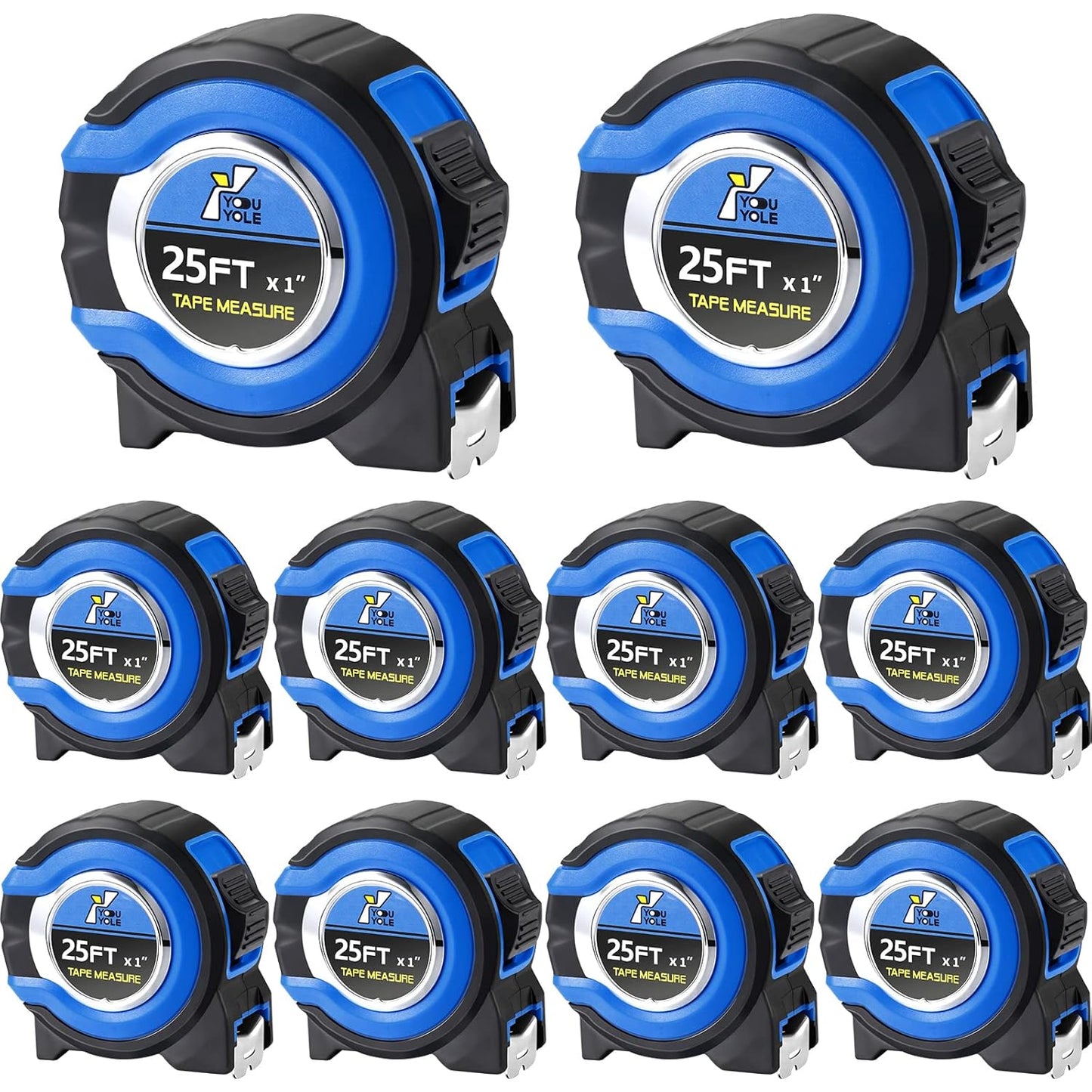 Youyole 10 Pack Tape Measure with Fractions for Easy Reading