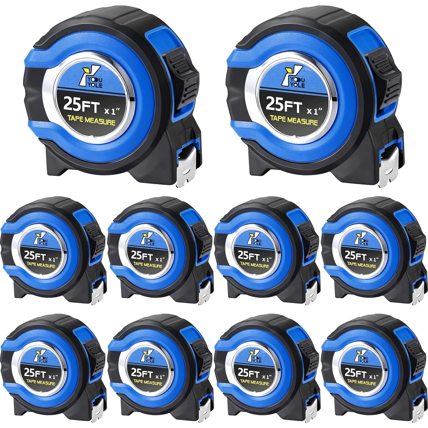 Youyole 10 Pack Tape Measure with Fractions for Easy Reading
