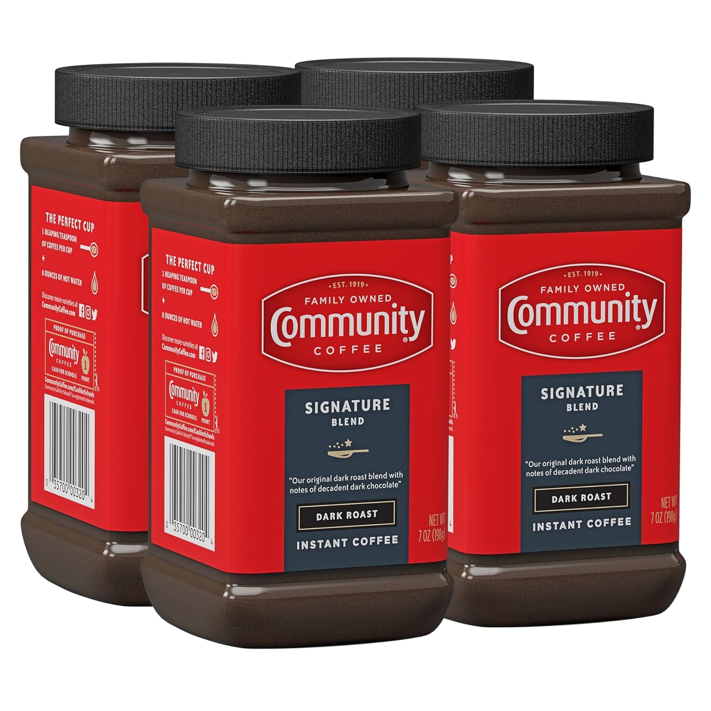 Community Coffee Signature Blend Dark Roast Instant Coffee Jar