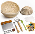 Banneton Bread Proofing Baskets Set of 2 9 in Round - Natural Rattan