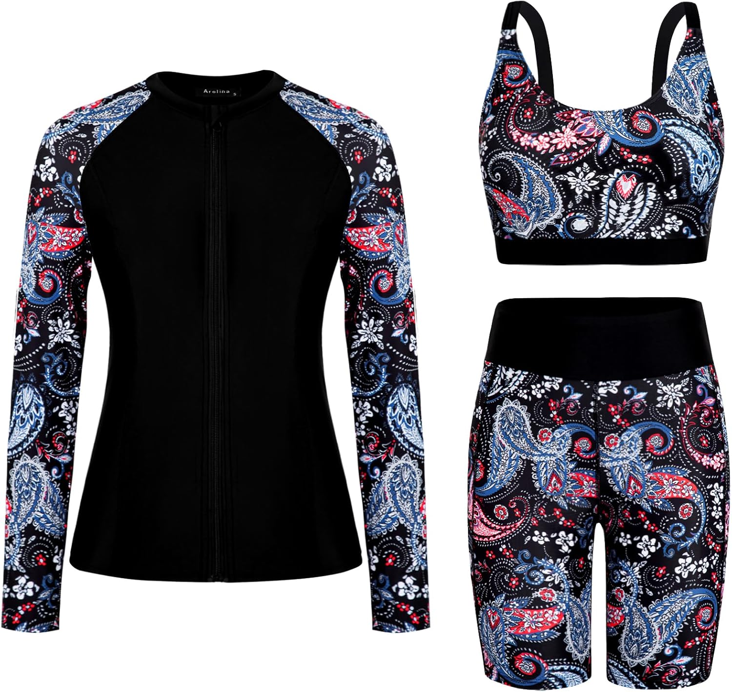 Arolina Womens Rash Guard Long Sleeve Swim Shirts for Sun Protection