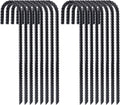 16 Pack Heavy Duty Rebar Stakes: Strong Ground Anchors