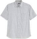 Van Heusen Men's Wrinkle Free Short Sleeve Button Down Check Shirt