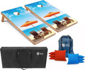Tailgating Pros Cornhole Board Set w/Bean Bags and Case - Lightweight