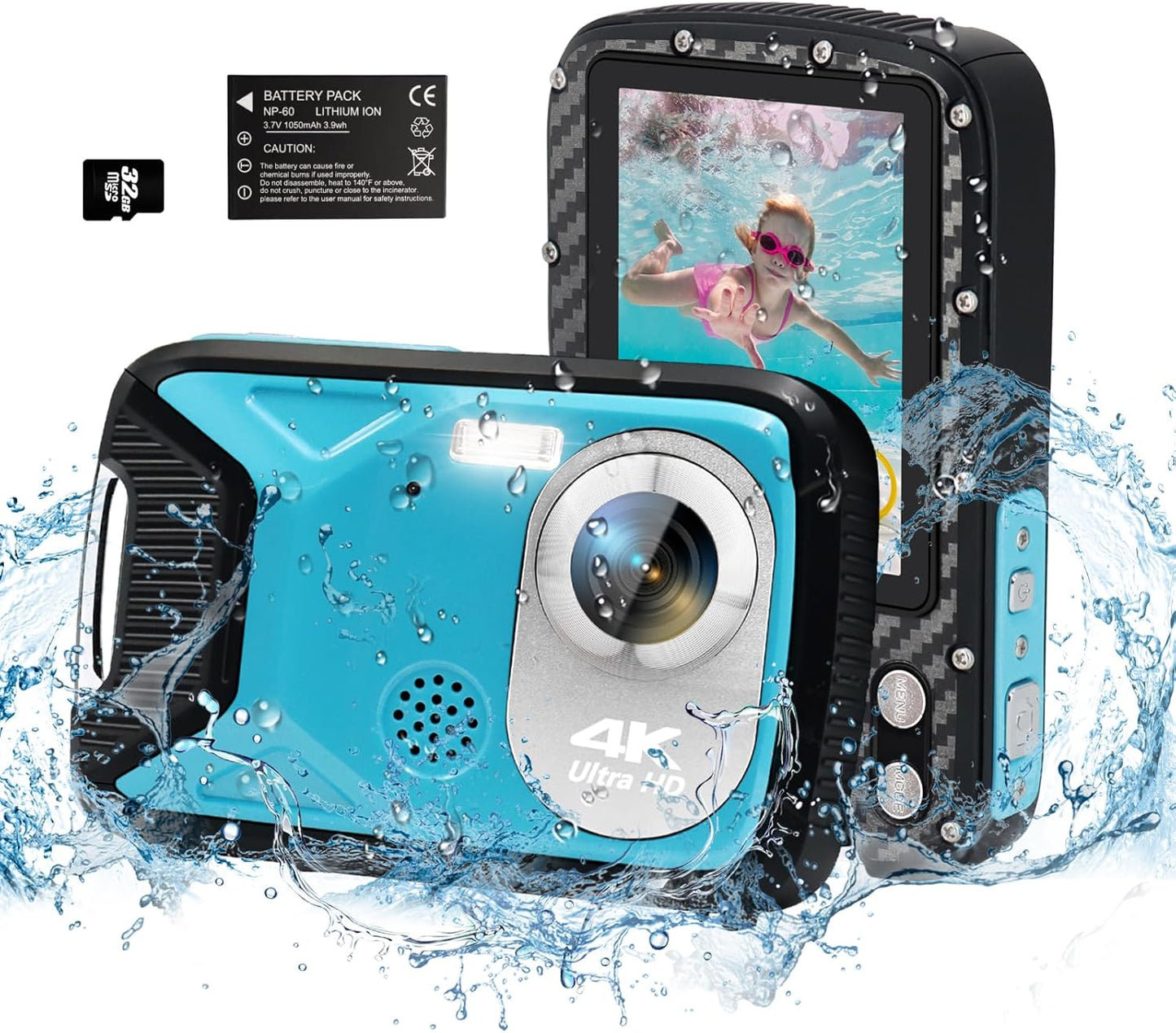 YEEIN 4K 48MP Underwater Camera - Capture Crisp Shots Underwater