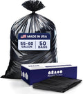 Contractor Trash Bags 55-60 Gallon 3.0 Mil Black - Heavy Duty
