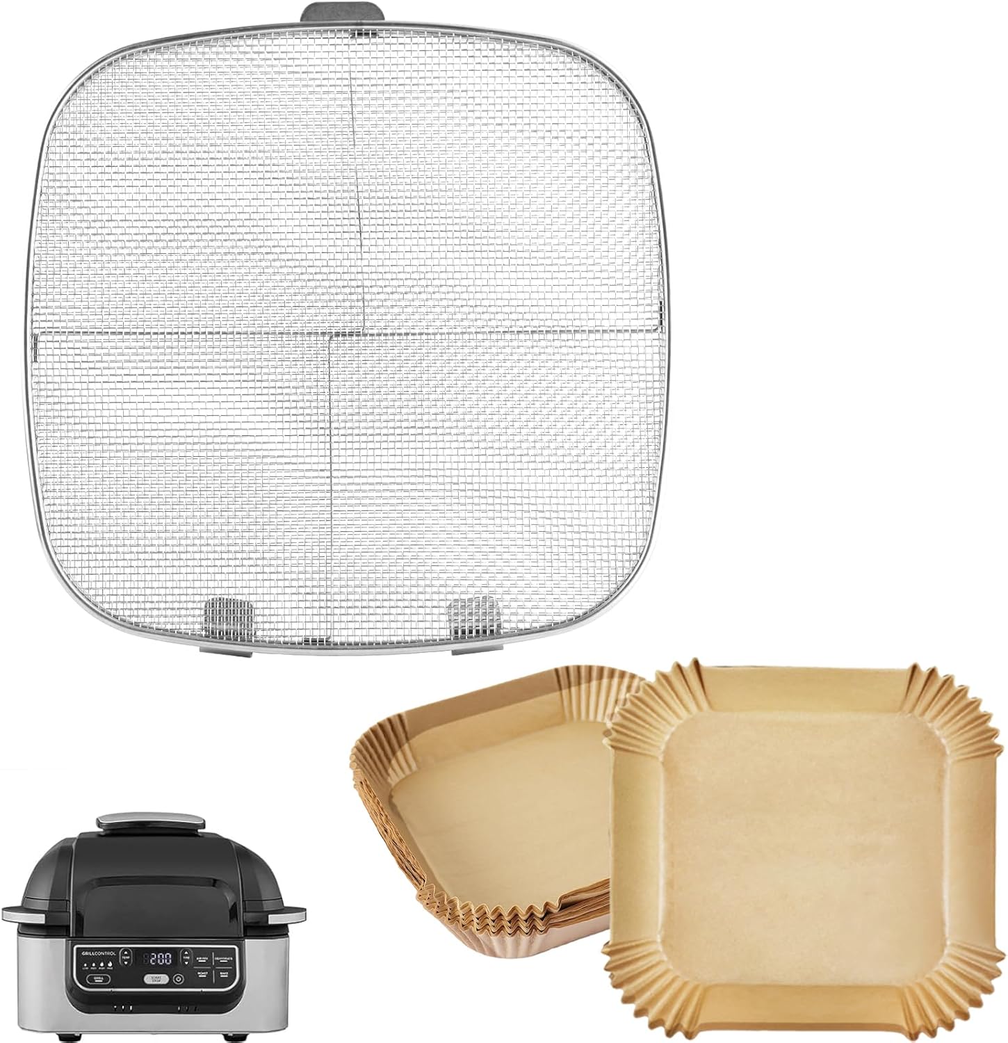 WEBROIL Splatter Shield & Liners Ninja Air Fryer - Mess-Free Cooking!