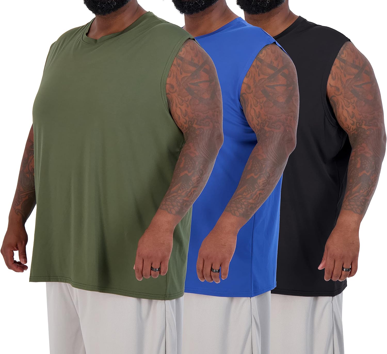 Men's Dry-Fit Active Muscle Tank Tops for All Sizes and Styles