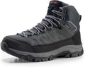 Men's Waterproof Hiking Boots Lightweight Comfortable Leather Mid 100%