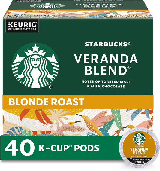 40-Pack Starbucks Veranda Light Roast K-Cup Pods