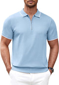 Stylish COOFANDY Men's Zipper Polo Shirt for Every Occasion