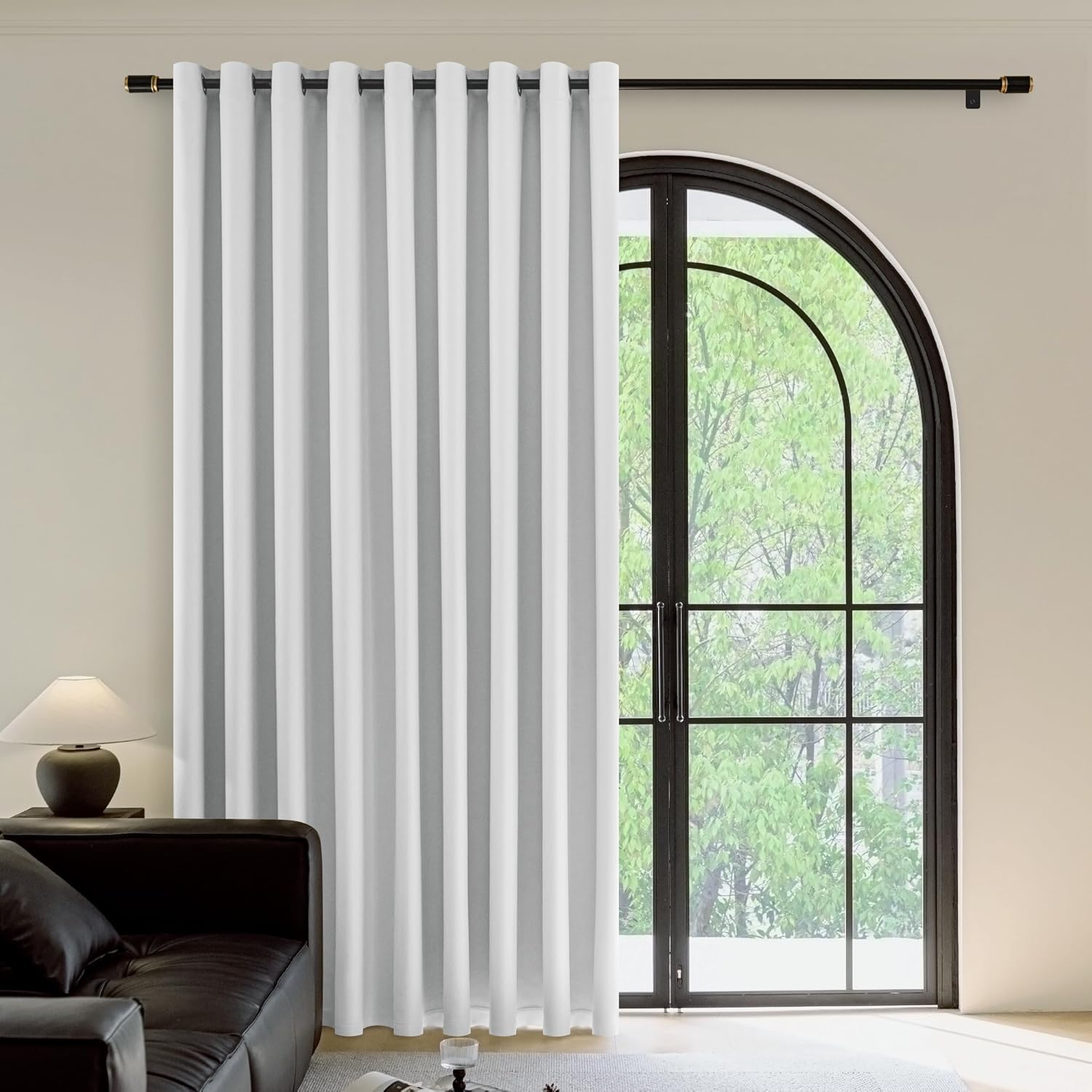 FMFUNCTEX 100% Blackout Patio Sliding Glass Door Curtains