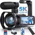 Video Camera Camcorder 5K 64MP Vlogging Camera - Compact 18X Zoom