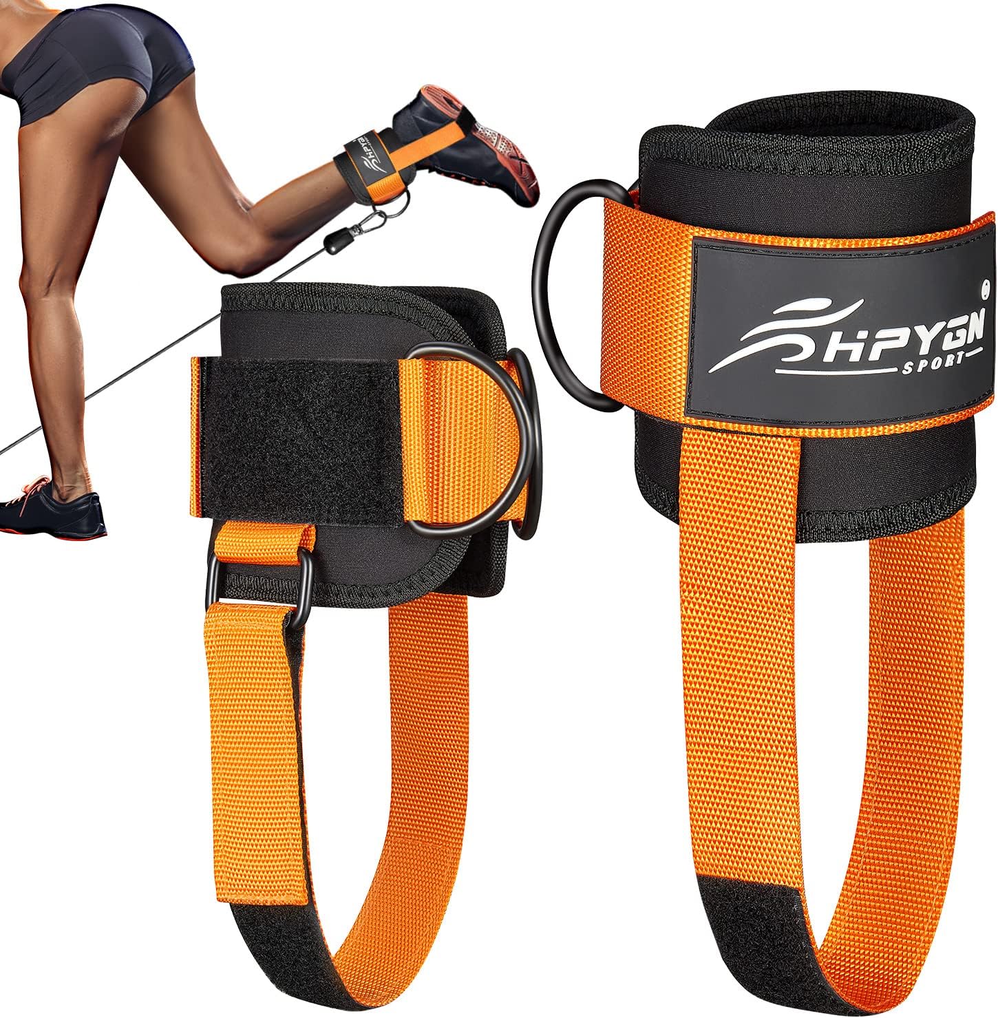 Adjustable Padded Ankle Straps - Glute & Leg Workout Essential
