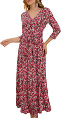 Aphratti Women's Floral Maxi Dress for Spring and Summer Wear