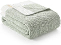 Snuggle Sac Heather Sage Green Reversible Blanket 60x80 in - Super