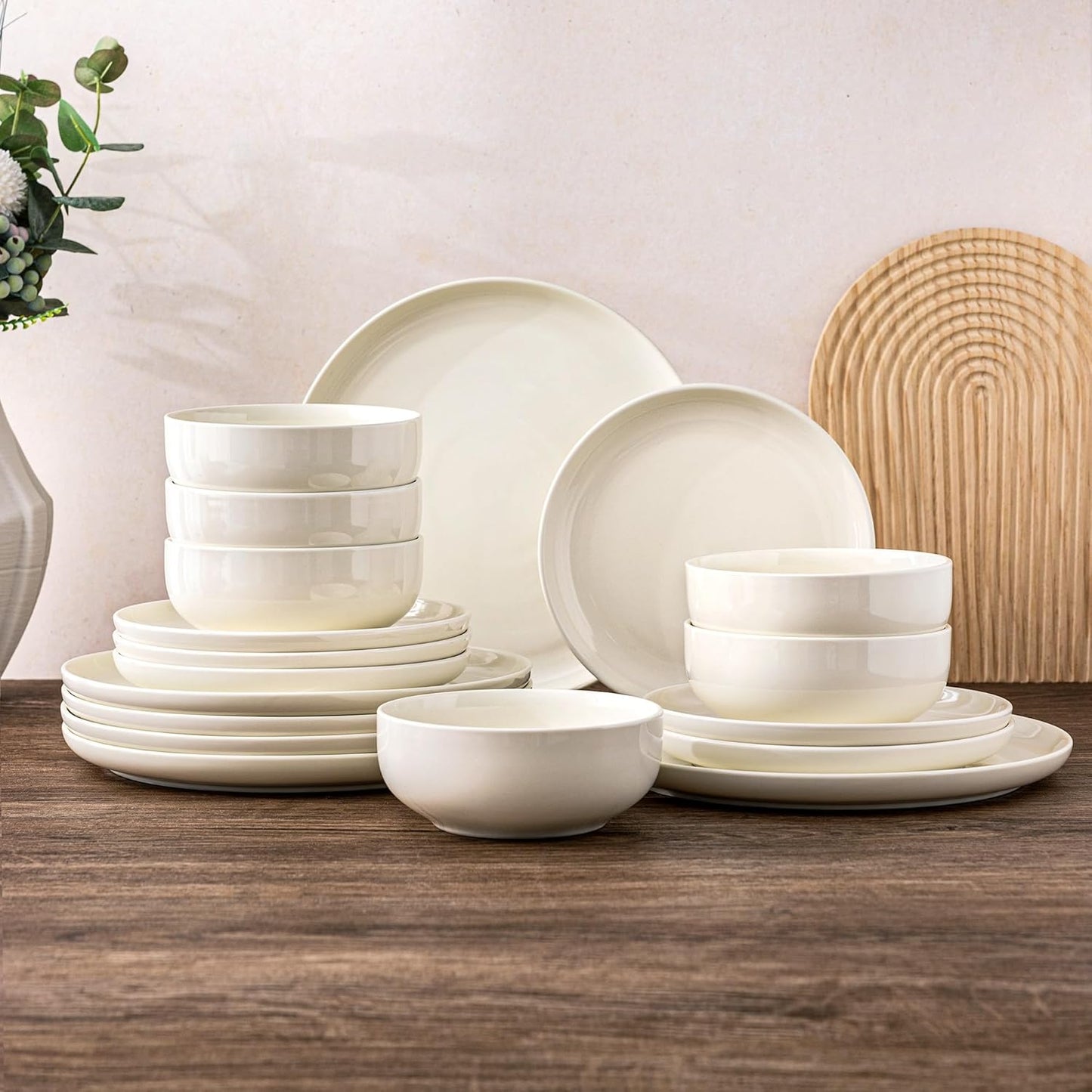 AmorArc Ceramic Dinnerware Set of 6 - Stylish and Durable
