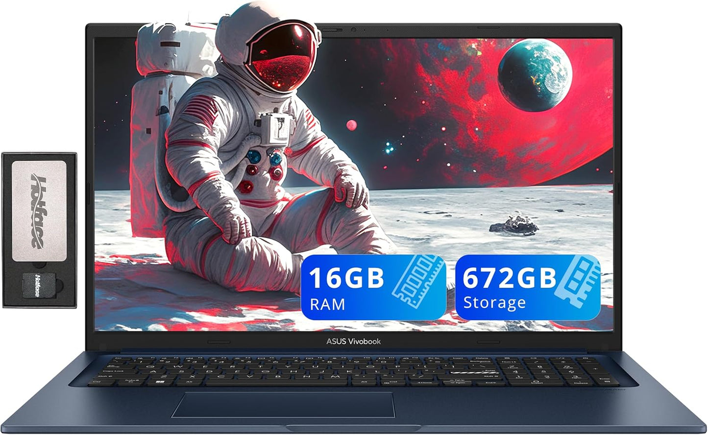 ASUS Vivobook 17.3 FHD Laptop with Intel i3 and 16GB RAM