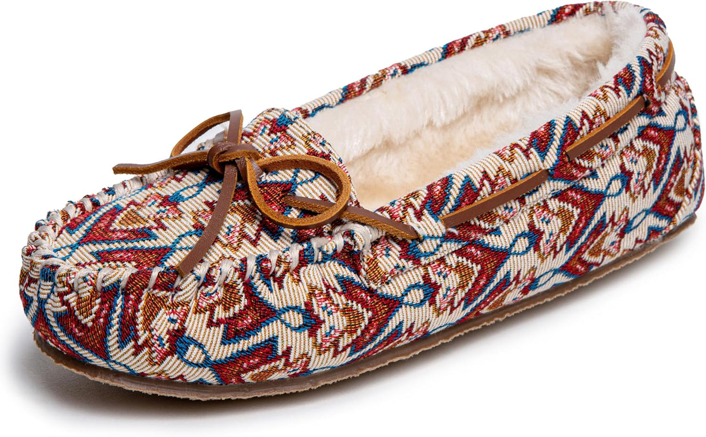 Minnetonka Women's Cally Moccasin Slipper for Cozy Comfort