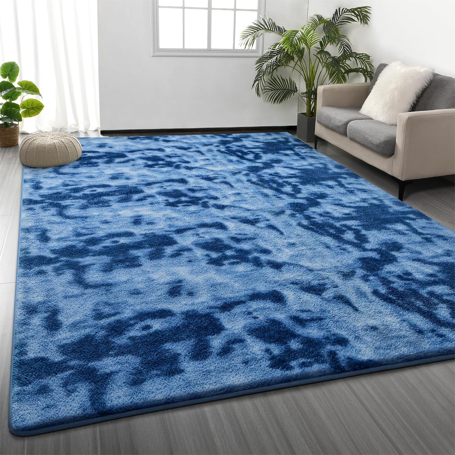 Large Area Rugs for Living Room, 7 x 10 Ft Non-Slip Soft