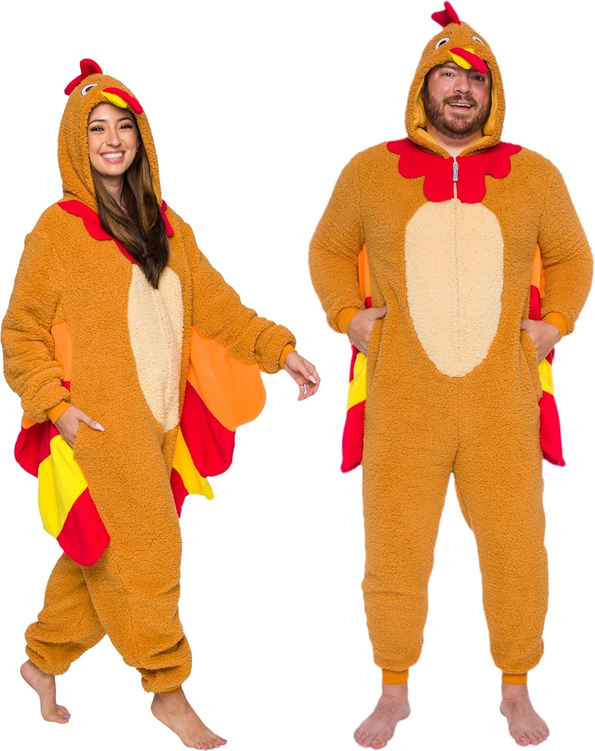Funziez Slim Fit Sherpa Adult Onesie for Cozy Halloween Fun