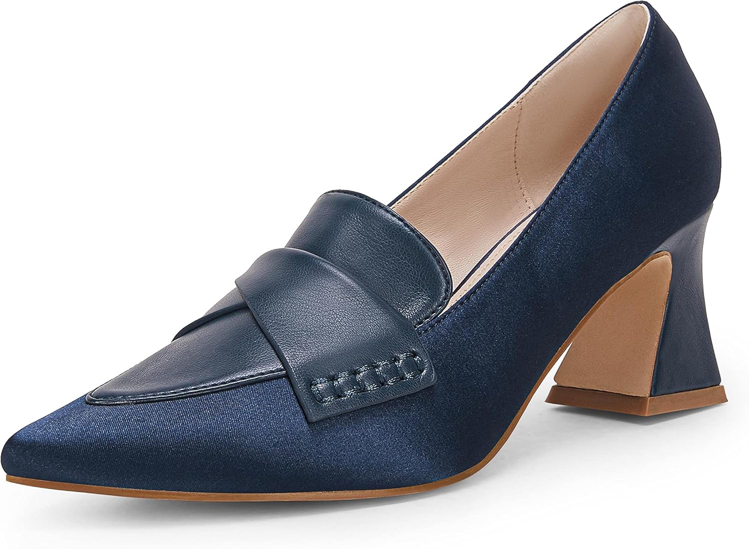 Women's Chunky Block Low Heels Pumps for Office and Parties