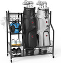 Golf Bag Storage Stand Garage Organizer - Extra Large Space Saver