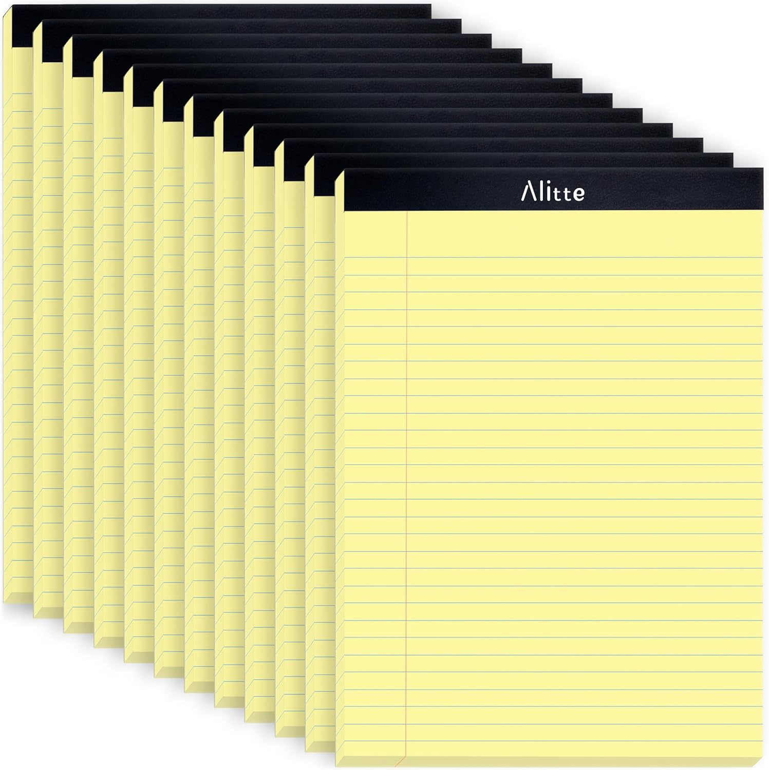 Premium Yellow Legal Pads - No Ink Bleeding - Perforated - 50 Sheets