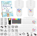 69 Pcs Baby Bib Bodysuit Set for Fun Baby Shower Activities
