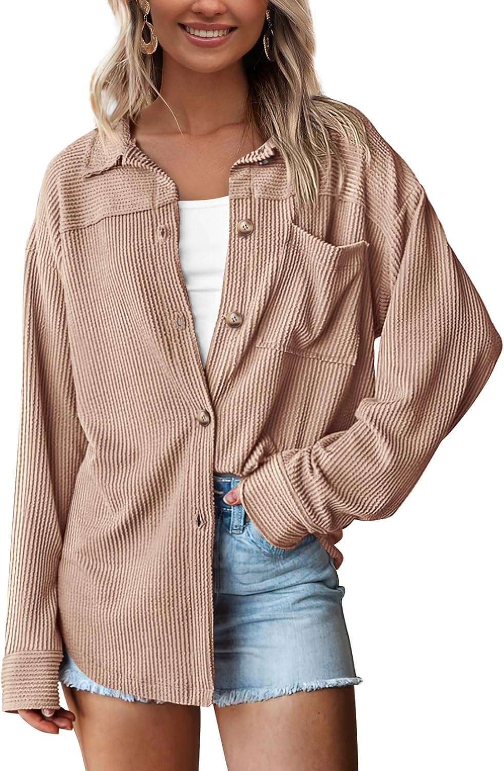 PRETTYGARDEN Women's Button Down Shirts for Fall Fashion 2025