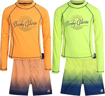 Body Glove Boys' Rash Guard Set - Stylish Swimwear for Kids