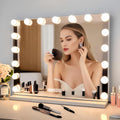 24.4in x 20.5in Wall-Mounted LED Vanity Mirror with Bluetooth - Bright
