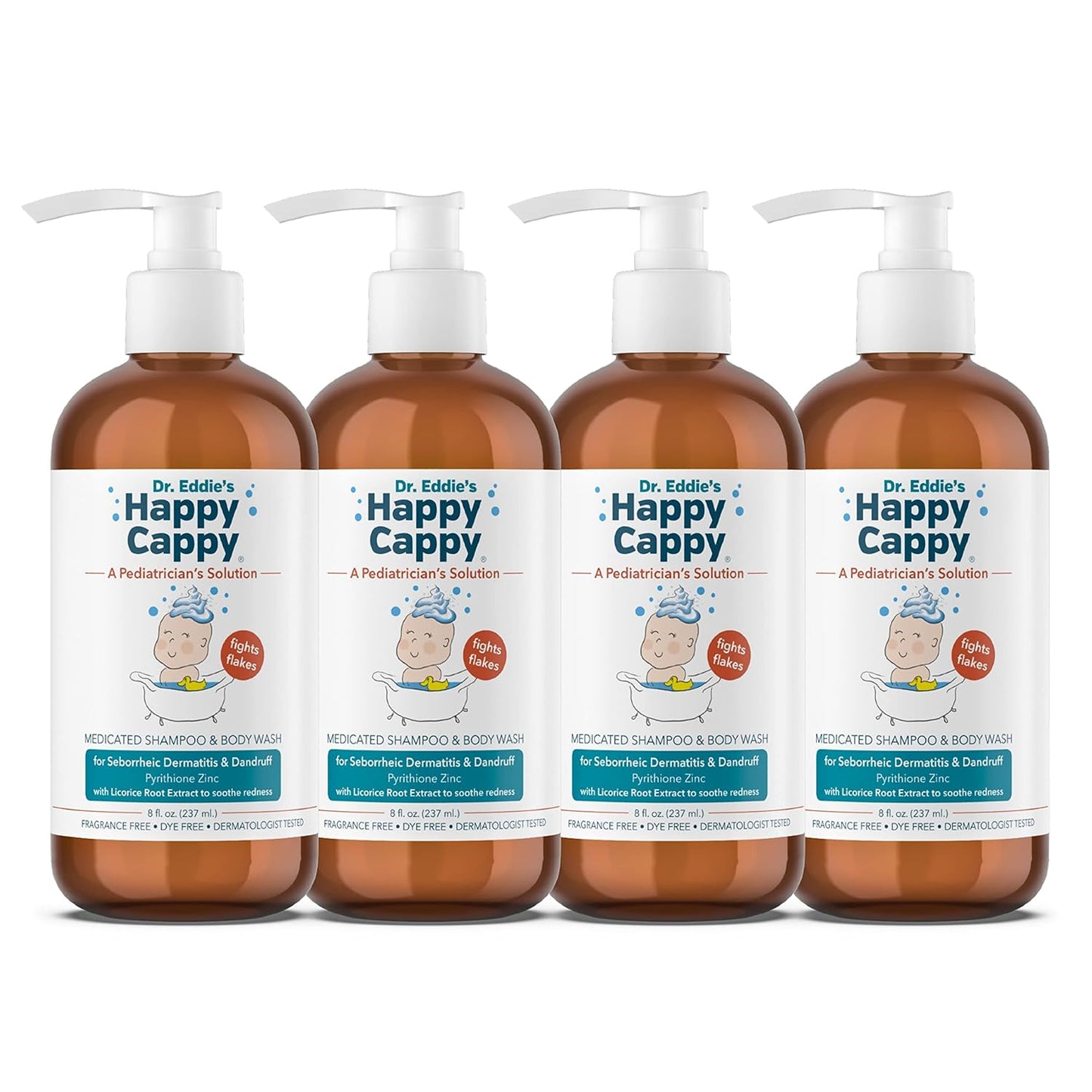 Happy Cappy Medicated Shampoo for Baby Dandruff Relief