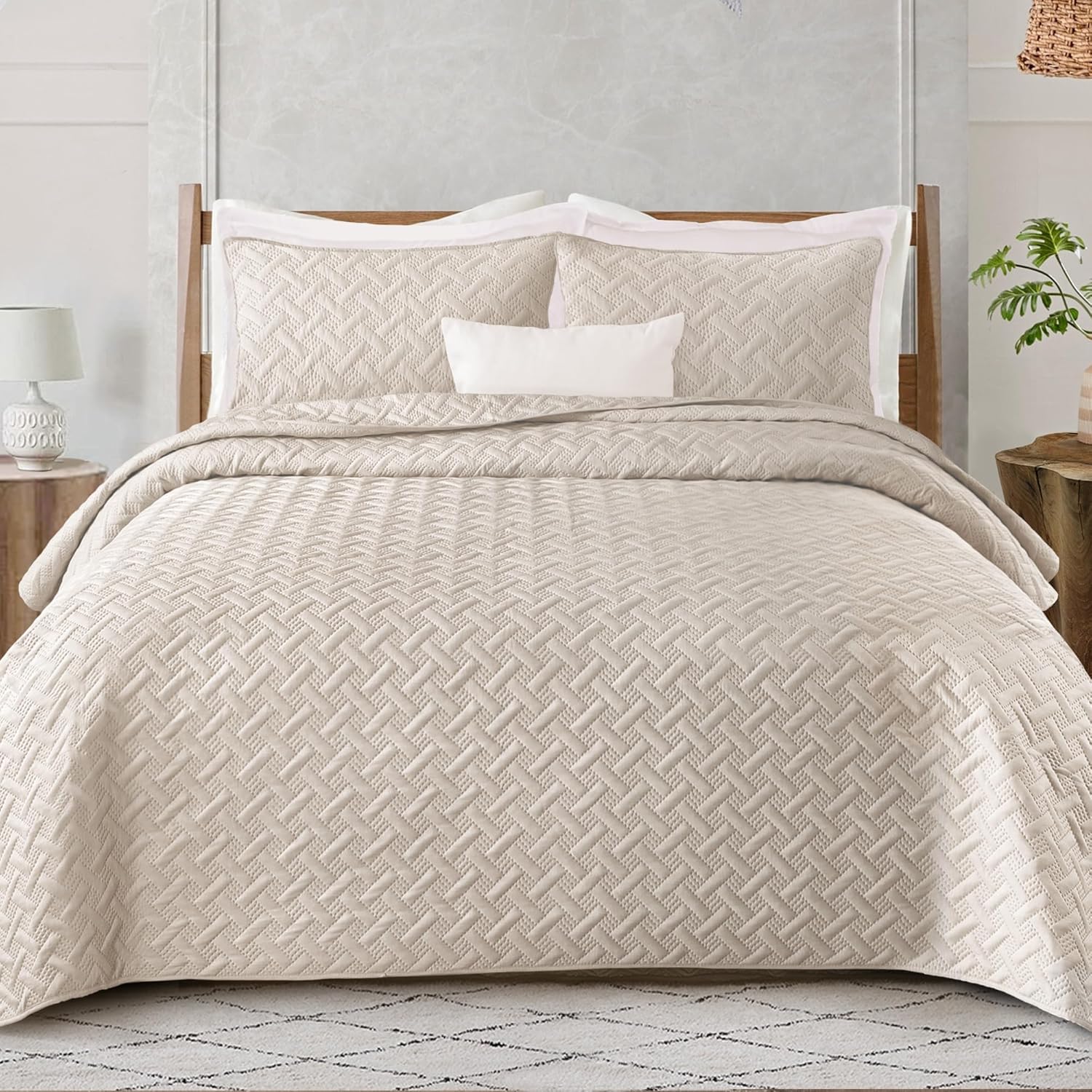 Soft Quilt Set Queen Full Size for All Seasons by Exclusivo Mezcla