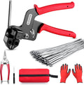 Heavy Duty 304 Stainless Steel Cable Tie Gun Kit - 150PCS Strong Ties