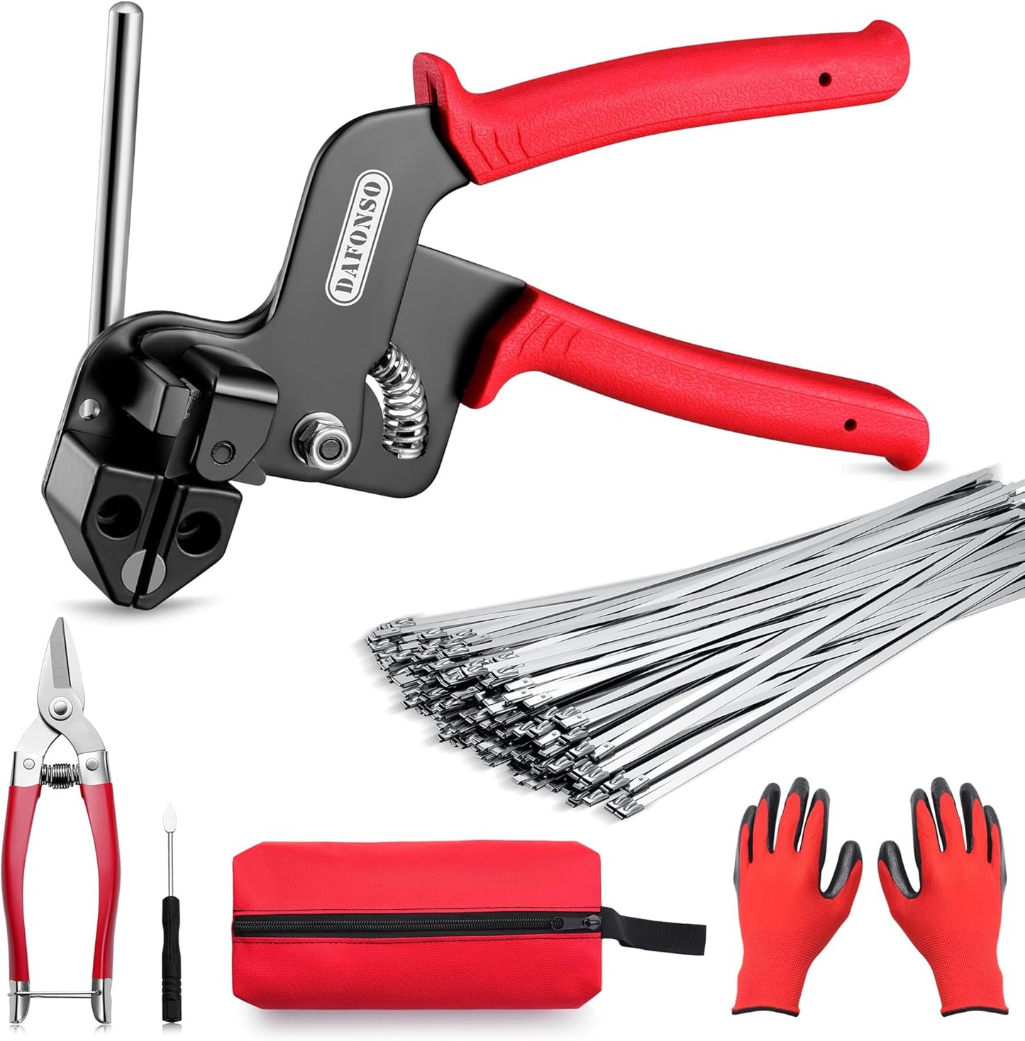Heavy Duty Stainless Steel Cable Tie Gun Kit for All Projects