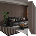 Smartstandard 4 Pack 105.9 in x 12.6 in Wood Slat Wall Panels