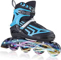 Adjustable Inline Skates for Kids and Adults - Light Up Wheels