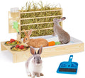 4 in 1 Rabbit Hay Feeder with Litter Box - Space-Saving Combo