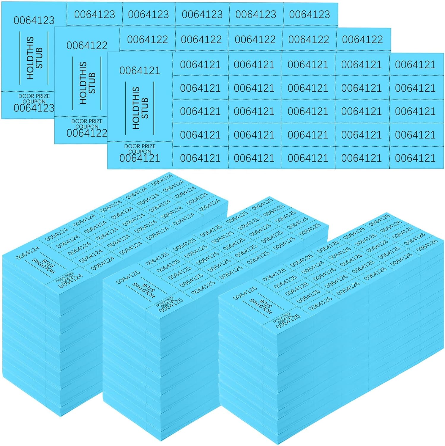 Kosiz 2400 Sheets Raffle Ticket Sheets for Fundraising Events
