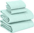 RUVANTI 100% Cotton Flannel Sheets King Size - Cozy, Deep Pocket