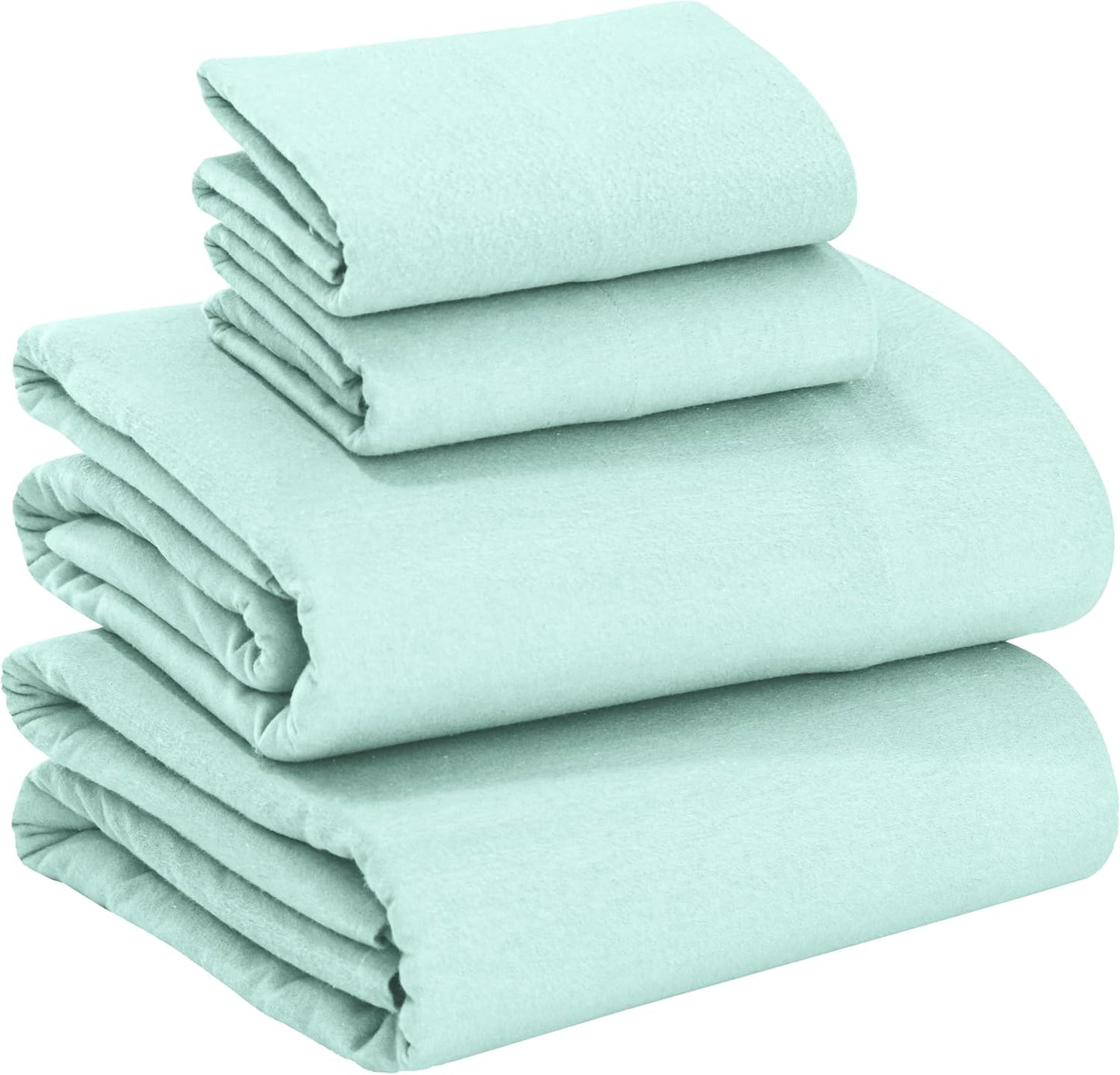 100% Cotton Flannel Sheets King Size Set for Cozy Comfort