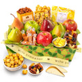 Sympathy Orchard Delight Fruit and Gourmet Gift Basket - Thoughtful