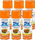 Painter's Touch 2X Ultra Cover Spray Paint 6 Pack - Gloss Real Orange