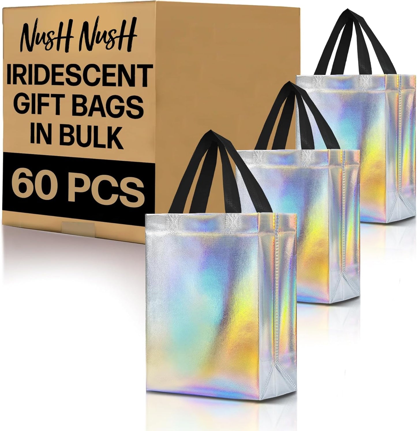 Iridescent Gift Bags in Bulk - Stunning Reusable Party Favors