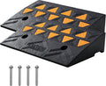 Rubber Curb Ramp 2 Pack 4.3in Rise - Heavy Duty Threshold Ramps