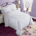 Emily Floral Chenille Bedspread Queen Size - Soft Cotton Quilt