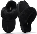 Project Cloud 100% Genuine Leather Slippers for Women - Fur Lined