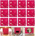 Flower Wall Backdrop 12 pcs 16.5x16.5 Inch for Events and Home